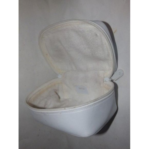 Gucci Vintage White Leather Satchel Train Case Cosmetic Case - Picture 6 of 12